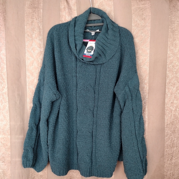 Seven7 Tops - 👚 Seven 7 Chenille Sweater XL Women's Deep Teal NWT Soft Top